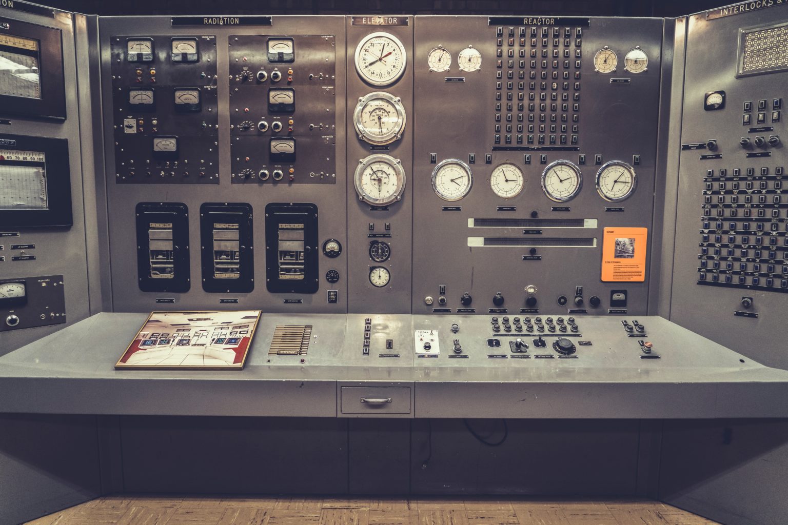 Nuclear Reactor Control Room Panel